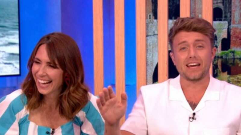Alex Jones distracted The One Show viewers (Image: BBC)