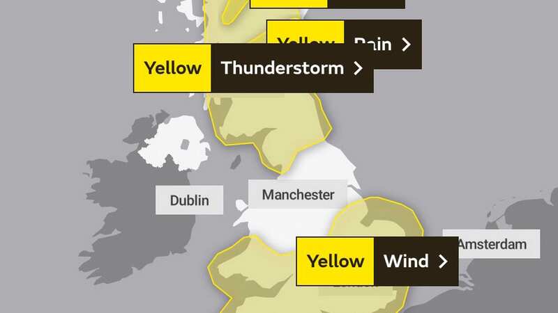 Warnings of thunderstorms, rain and wind have been issued (Image: Colin Lane/Liverpool Echo)
