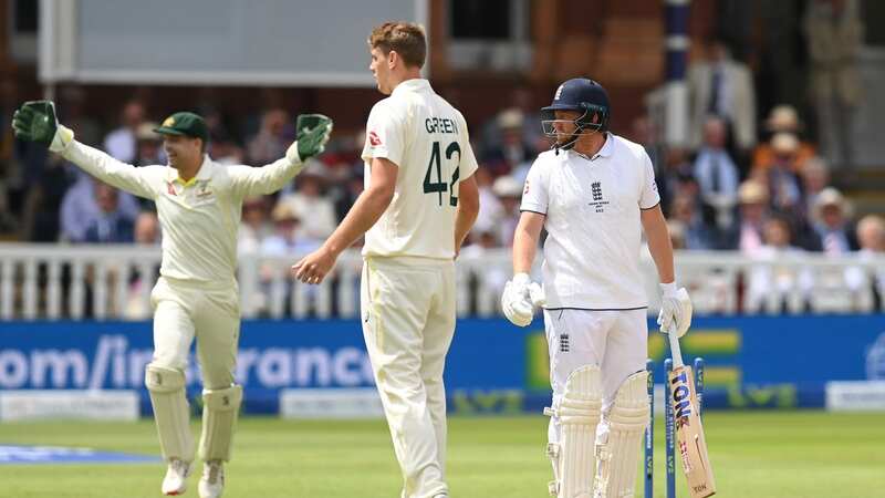 Jonny Bairstow is dismissed during the second test at Lord