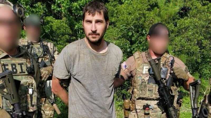 Michael Burham was captured after being found in the woods (Image: Berkeley County Sherriff