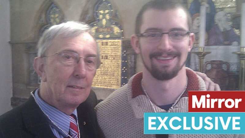 Churchgoer Peter Farquhar (left) with murderer Benjamin Field (Image: PA)
