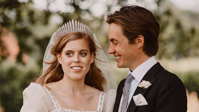 Princess Beatrice and Edoardo Mapelli Mozzi on their wedding day (Image: PA)