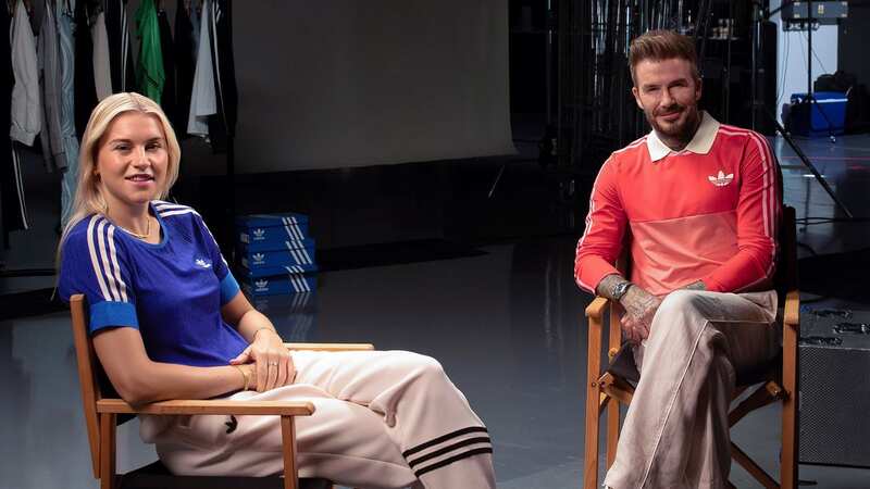 Alessia Russo meets David Beckham (Image: Adidas)