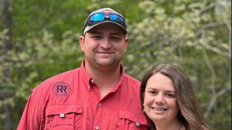 Logan Gordy and his fiancée Trista Cheeks sustained life-threatening injuries when the engine flipped as they responded to a crash scene (Image: Facebook/Logan Gordy)