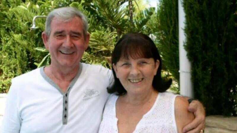 David Hunter with his wife Janice in Cyprus in 2015 (Image: Albanpix.com)