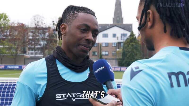 Eberechi Eze delivers Wilfried Zaha transfer demand after launching unique event