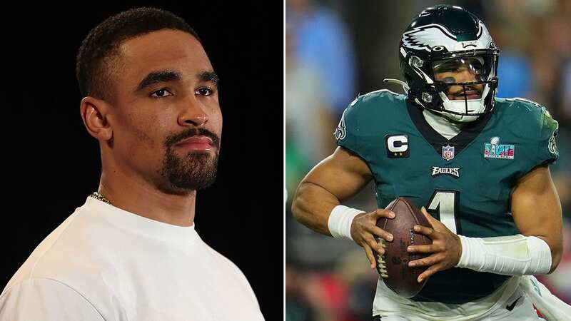 Jalen Hurts #1 of the Philadelphia Eagles