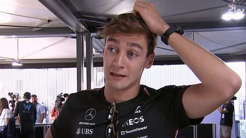George Russell was frustrated after qualifying in Budapest (Image: Sky Sports)