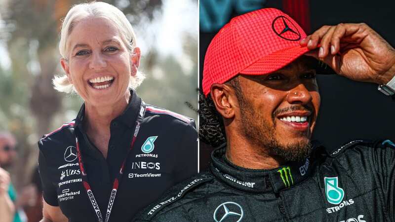 Angela Cullen worked with Lewis Hamilton at Mercedes for seven years (Image: PA)