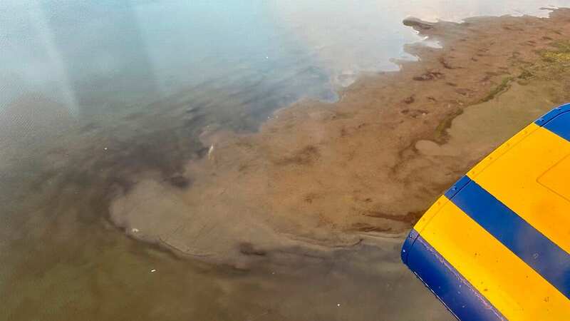 Four are feared dead after a helicopter crashed into a lake (Image: AP)