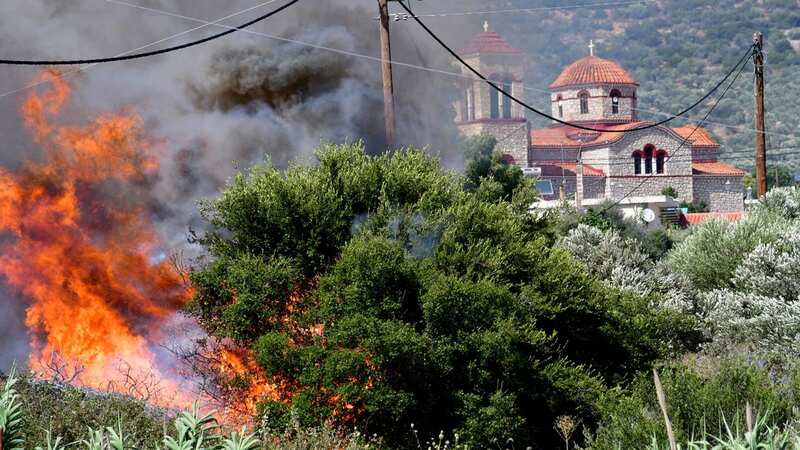 Wildfires have hit the Greek island of Rhodes (Image: BOUGIOTIS EVANGELOS/EPA-EFE/REX/Shutterstock)