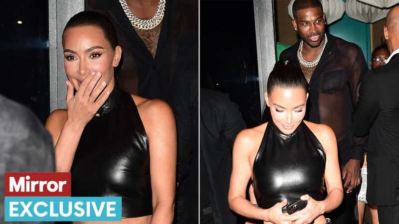 Kim Kardashian was seen hanging out with Tristan Thompson