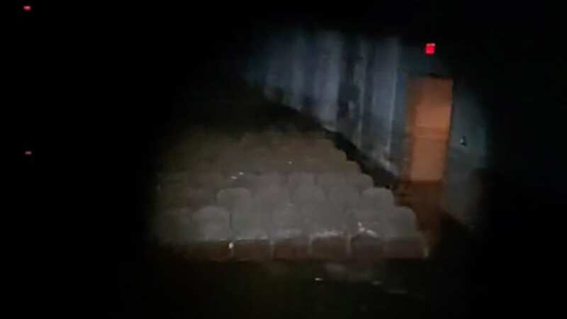 Aiden Bross filmed his experienced inside the creepy derelict school (Image: Jam Press Vid/@?aidenbross)