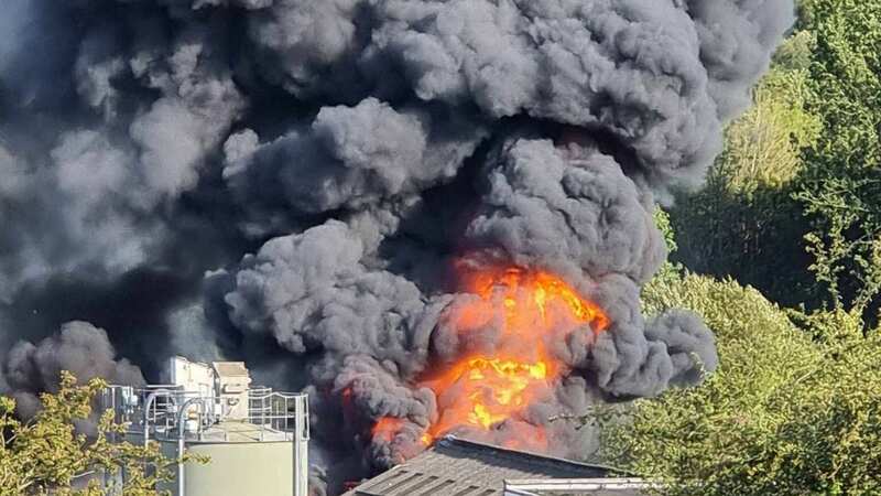 Manchester Fire and Rescue Service are tackling the blaze at a 
