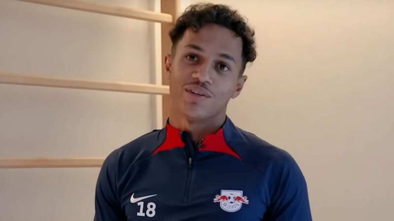 Fabio Carvalho was asked for his opinion on players moving to Saudi Arabia (Image: YouTube/RB Leipzig)