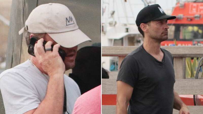 Leonardo DiCaprio and Tobey Maguire enjoyed a day trip on a yacht (Image: MEGA)