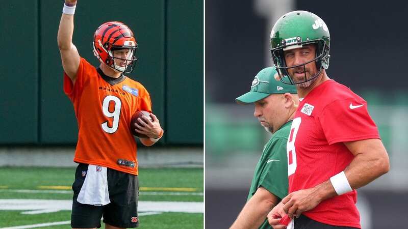 Joe Burrow has worn the above helmet throughout his football career, but has now made a switch (Image: Dylan Buell/Getty Images)