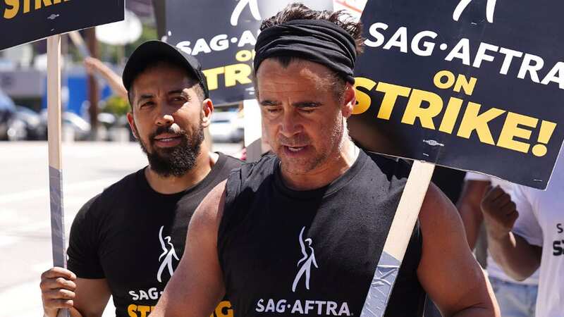 Colin Farrell joined the Hollywood strike (Image: getty)