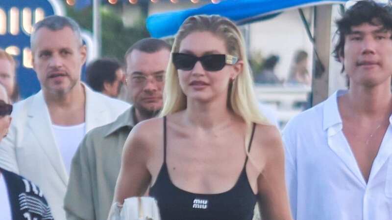 Gigi Hadid was seen partying in Malibu (Image: BG)
