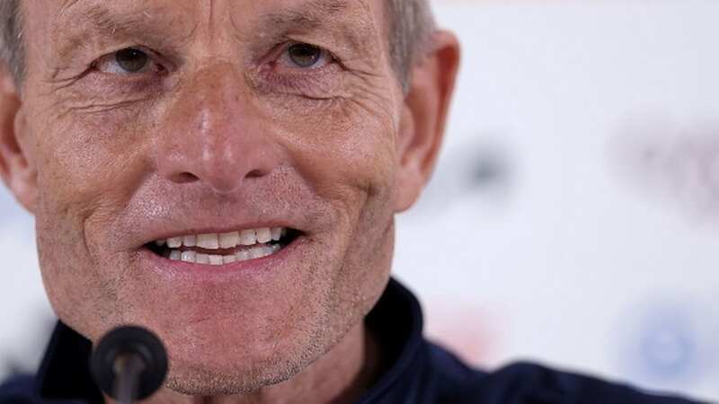 Denmark head coach Lars Sondergaard gives a press conference at Sydney Football Stadium (Image: Getty Images)