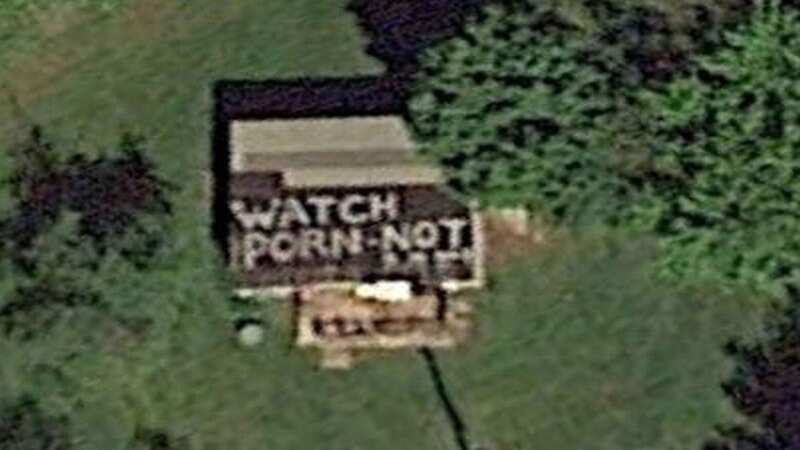 The message appears on Google Maps (Image: Kennedy News/Google)