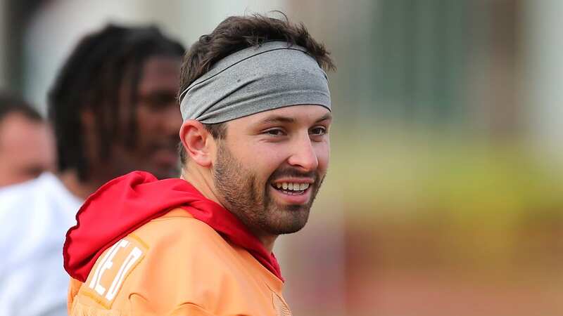 Baker Mayfield will succeed Tom Brady as the starting quarterback for the Tampa Bay Buccaneers (Image: Cliff Welch/Icon Sportswire via Getty Images)