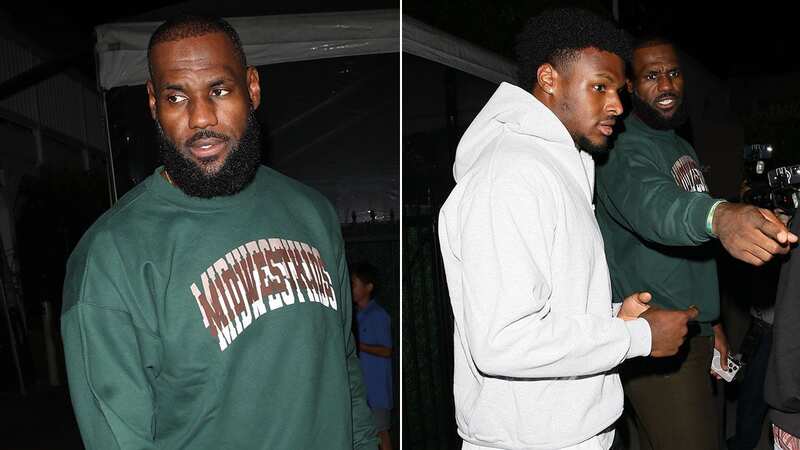 Bronny James pictured for first time since cardiac arrest with dad LeBron