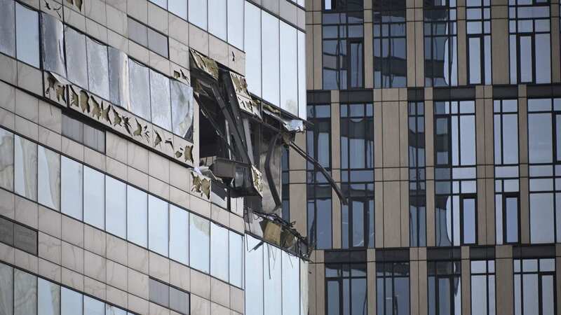 Panic as drone attacks Moscow and skyscraper bursts into flames