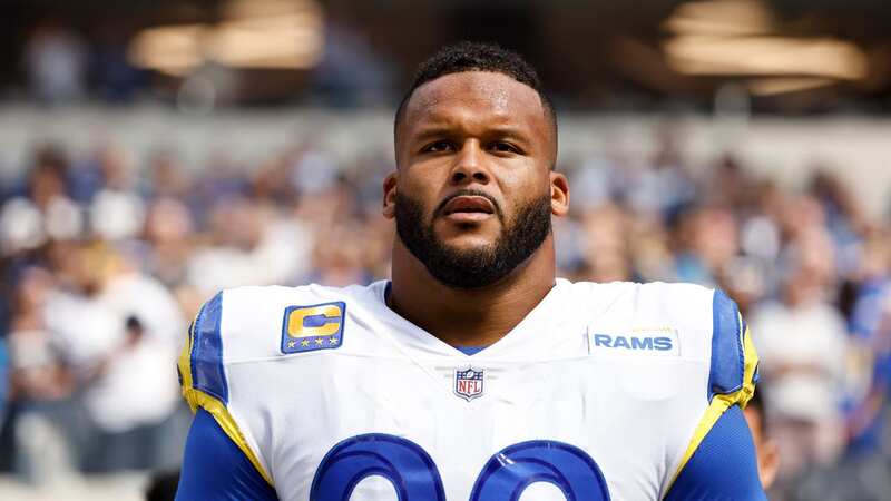 Aaron Donald of the Los Angeles Rams has shown he remains humble, despite his stardom as one of the best defensive players in the NFL (Photo by Michael Owens/Getty Images) (Image: Michael Owens/Getty Images)