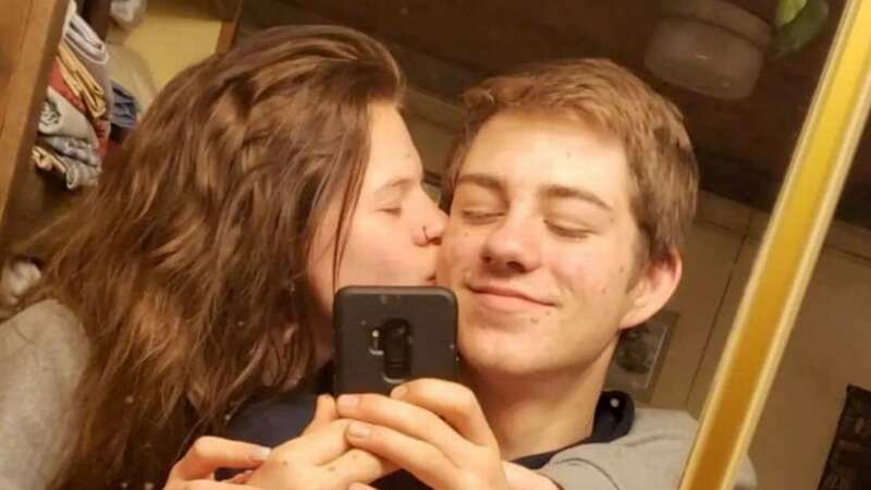 Loren Schauers with girlfriend Sabia Reiche before the accident (Image: Loren Schauers / SWNS)