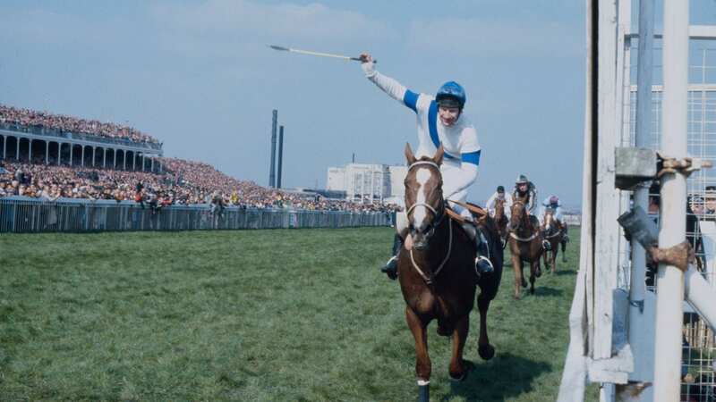 Bob Champion winning the 1981 Grand National on Aldiniti