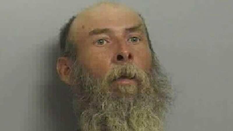 Clinton Collins allegedly attacked the unidentified victim by shoving a flagpole through his skull (Image: Tulsa Police Department)
