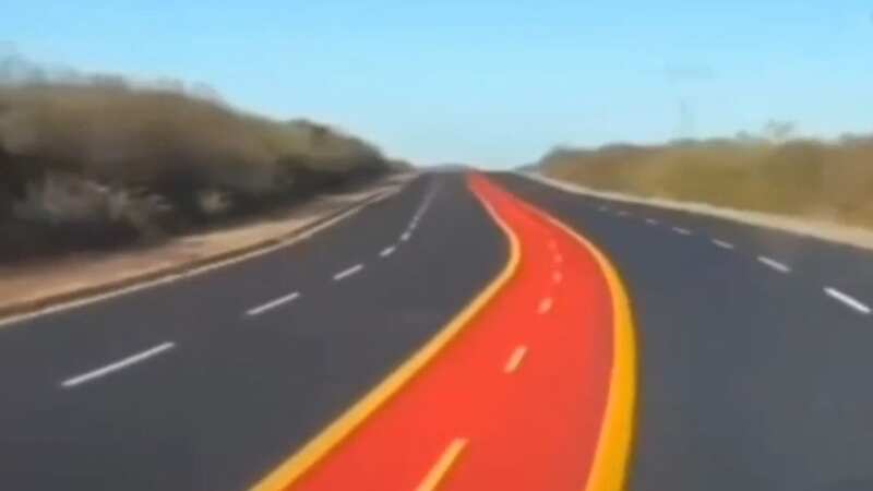 A bicycle lane which ran through the centre of a dual carriageway has been removed after a campaign (Image: Newsflash)