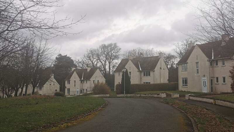 The creepy abandoned village once housed families of the troops at the army base (Image: Edinburgh Live)