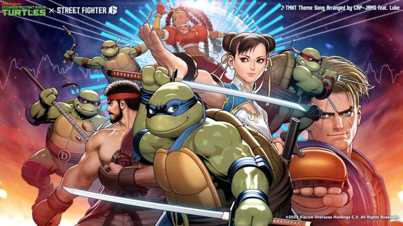 Capcom is celebrating the Street Fighter 6 x Teenage Mutant Ninja Turtles collab in-game now (Image: Capcom / Viacom)