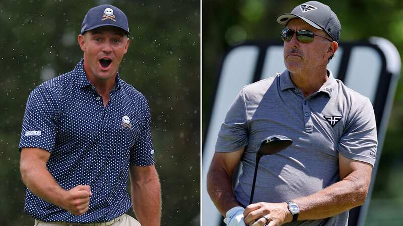 Bryson DeChambeau and Phil Mickelson played for a staggering amount (Image: AP)
