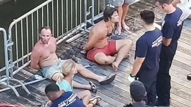 Police name three white men they say sparked appalling mass riverboat brawl