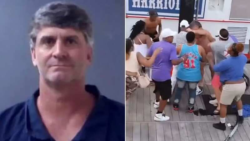 Suspect Richard Roberts, left