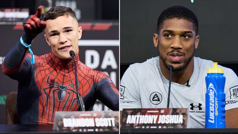 Boxer dressed as Spiderman makes bold claim about Anthony Joshua