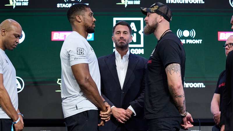 Anthony Joshua faces off with Robert Helenius after Dillian Whyte withdrawal