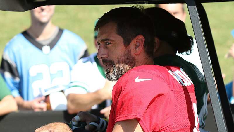 Aaron Rodgers is busy getting ready for his first season with the New York Jets (Image: John Byrum/Icon Sportswire via Getty Images)