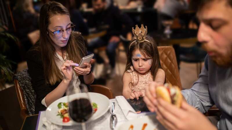 The man was getting annoyed at a noisy child in the restaurant (stock image) (Image: Getty Images)