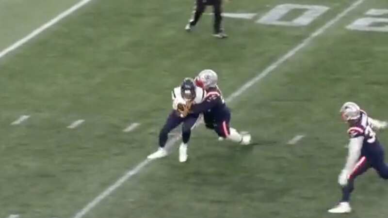 CJ Stroud threw an interception after being sacked for the Houston Texans