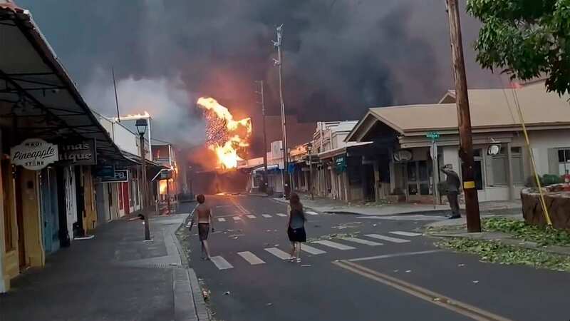 Maui has been devasated by fires and the death toll is expected to rise (Image: AP)