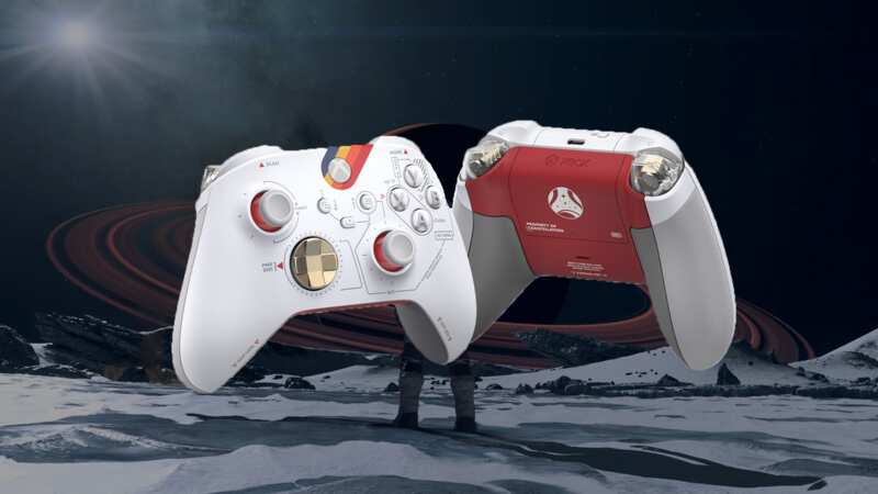 The Xbox Wireless controller comes in many colours, designs and prints with the one I tested being the Starfield Edition. (Image: Jasmine Mannan)