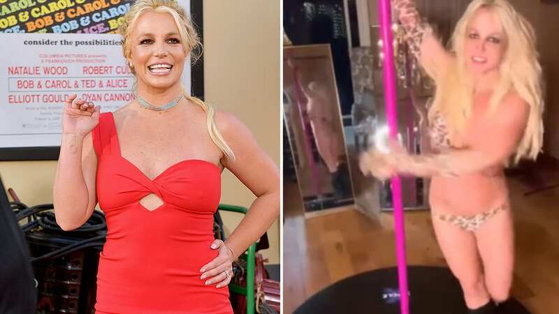 Britney Spears oozes confidence as she shows off her pole dancing skills