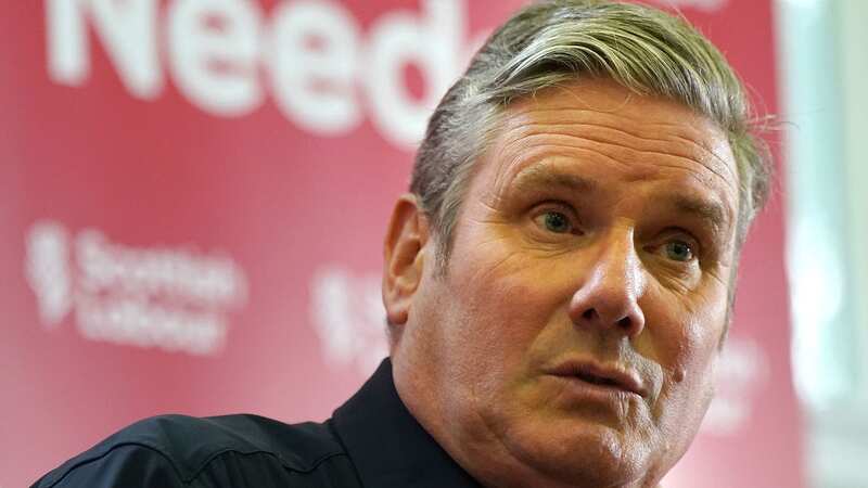 Keir Starmer was speaking alongside the Scottish Labour leader, Anas Sarwar (Image: PA)