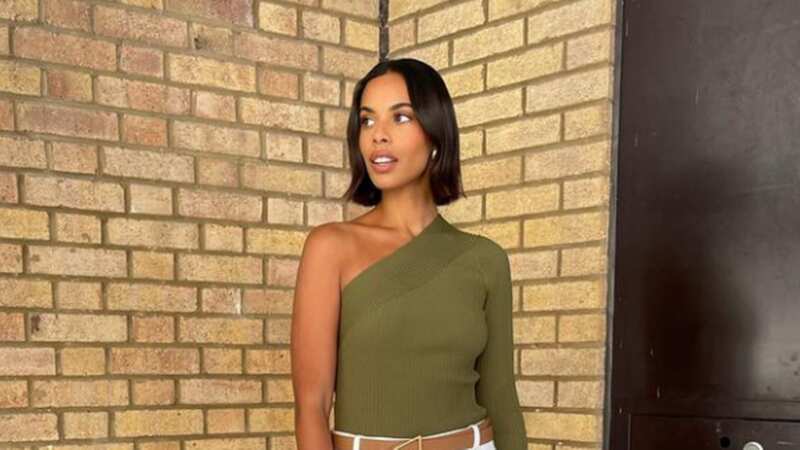 Rochelle Humes in the H&M top for This Morning, styled by Amber Jackson (Image: Instagram/amberstyledit)