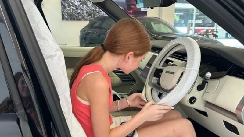 Pixie can be seen enjoying the car in a post shared to her Instagram (Image: INSTAGRAM)