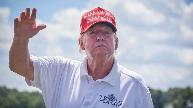 Trump after indictment was announced (Image: Kyle Mazza/NurPhoto/REX/Shutterstock)